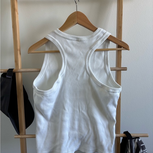 Pact White Ribbed Tank - Picture 3 of 6